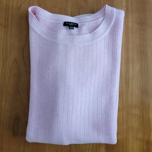 Talbots Soft Pink Tunic Sweater w/Button Details - XLP - Picture 4 of 6